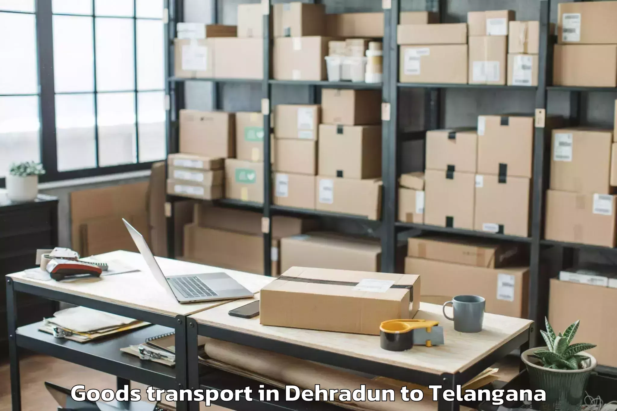 Discover Dehradun to Sathupalle Goods Transport